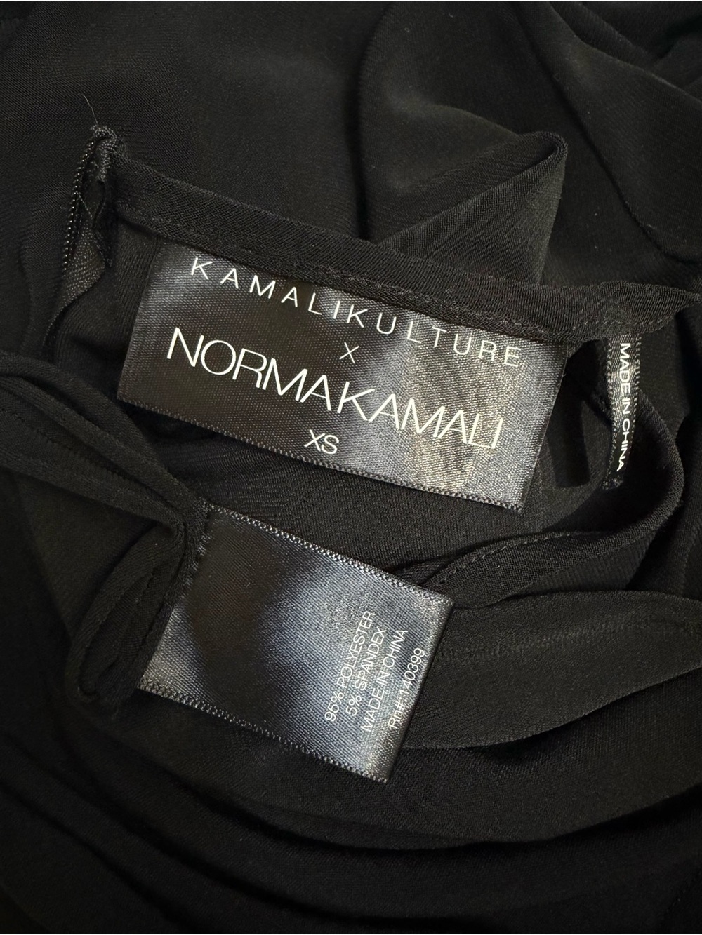 Norma Kamali Kamalikulture Black Sleeveless Wide Leg Stretch Jumpsuit Size XS - Picture 8 of 14